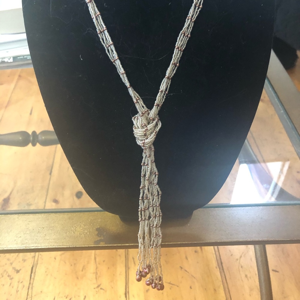 Handmade Beaded Lariat